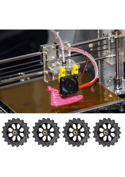 3D Yazıcı Aksesuarları Sıcak Yatak Yükseltme El Büküm Otomatik Tesviye Somunu Kiti Ender3 CR10/10S 3D Printe (Mavi + Siyah) (Yurt Dışından)