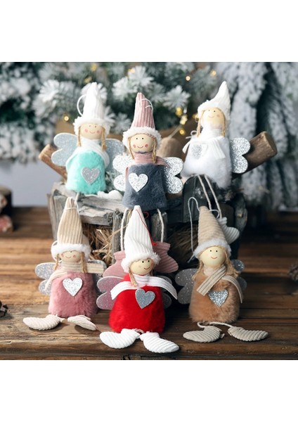 Noel Melek Bebek Kolye Merry Christmas Dekor Ev Için Noel Ağacı Süsleme Noel Hediyeleri 2022 Yeni Yıl (Yurt Dışından)