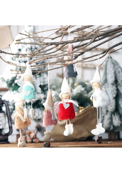 Noel Melek Bebek Kolye Merry Christmas Dekor Ev Için Noel Ağacı Süsleme Noel Hediyeleri 2022 Yeni Yıl (Yurt Dışından)