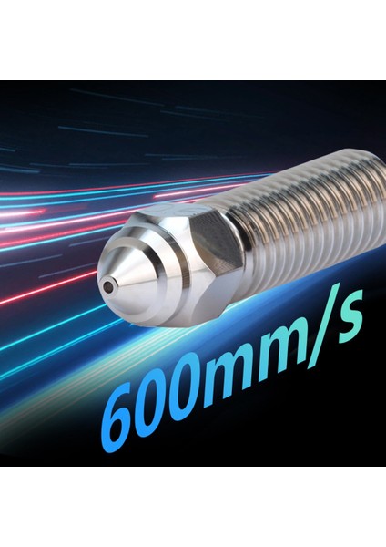 3 Adet K1 Meme Kiti Sertleştirilmiş Çelik 600 Mm/s Yüksek Hızlı Baskı Için K1 / K1 Max / - 3D Yazıcı Gümüş 0.4/0.6/0.8mm (Yurt Dışından)
