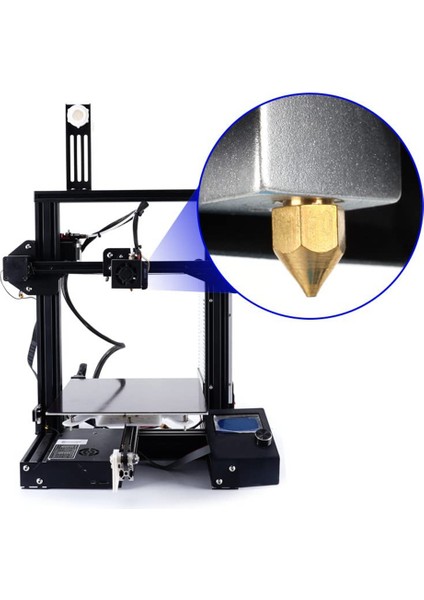 3D Yazıcı Nozulları 0.4mm Mk8 3 Nozullar 20 Adet 4 Adet Isıtıcı Blok Silikon Kapaklar, 3 V2 Için 5 Iğneli (Yurt Dışından) indirimleri