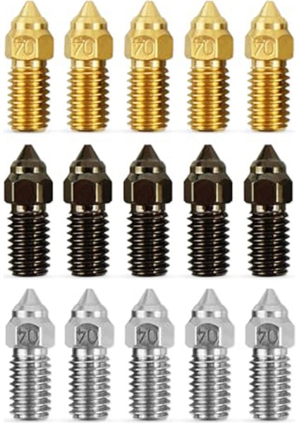 15 Adet Fit Elegooneptune 4 Seriesnozzles 3D Yazıcı Parçaları Yüksek Sıcaklık 0.4mmnozzles Kiti Fit Forneptune 4 Pro (Yurt Dışından)