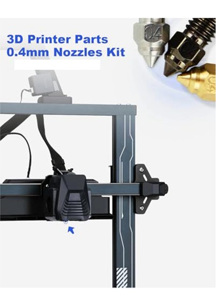 15 Adet Fit Elegooneptune 4 Seriesnozzles 3D Yazıcı Parçaları Yüksek Sıcaklık 0.4mmnozzles Kiti Fit Forneptune 4 Pro (Yurt Dışından)