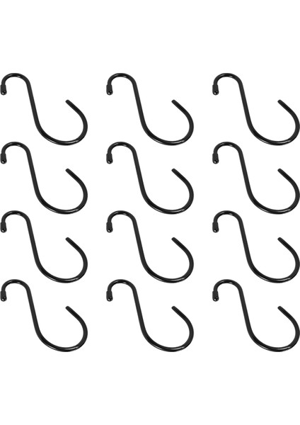 Asmak Için 12 Paket 6 Inç Ağır Hizmet S Kancaları, Kauçuk Kaplamasız S Kancaları, Asmak Için Çelik Metal Kancalar (Yurt Dışından)