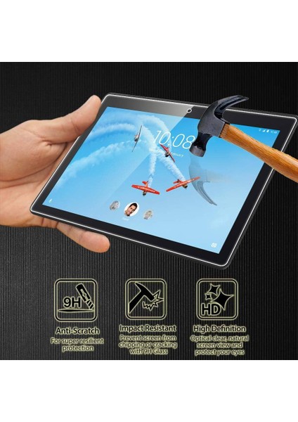 Lenovo Tab M10 TB-X605F 10.1inç Ekran Koruyucu Esnek Nano Şeffaf Kırılmaz Tablet Screen Protector