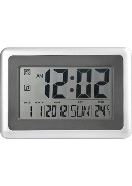 Takvim ve Sıcaklık Özellikli Dijital Saat, Ekstra Haneli LCD Ekranlı Çalar Saat, Okunması ve Ayarlanması Kolay (Yurt Dışından)