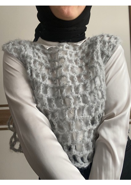 Kışlık Kadın File Süveter modelleri