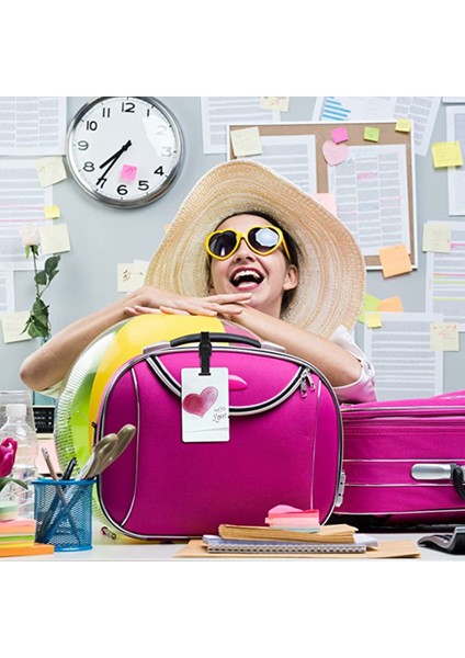 Süblimasyon Boş Bagaj Etiketleri Beyaz Boş Seyahat Çantası Bagaj Etiketleri Kayışlı Çift Taraflı Mdf Bavul Etiket Etiketi 4 Adet (Yurt Dışından) indirimleri