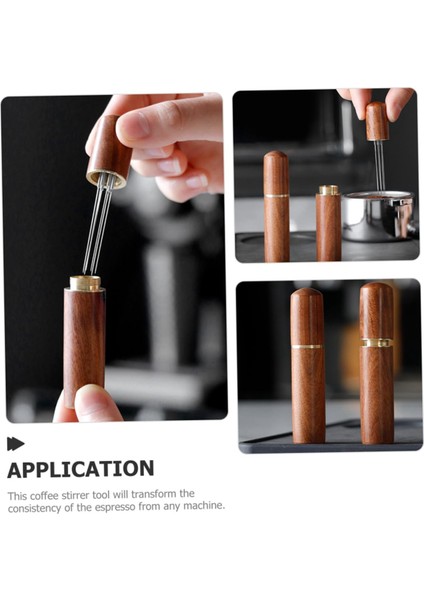 2 Adet Araçlar Kahve Öğütülmüş Espresso Karıştırıcı Dağıtıcı Kahve Tozu Dağıtım Iğnesi Kahve, Siyah Için Çırpma (Yurt Dışından)