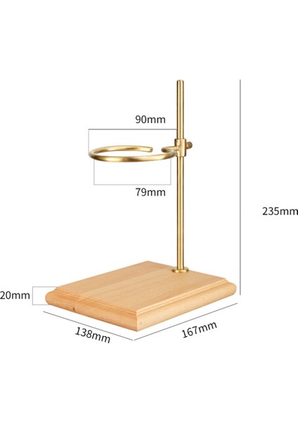 Manuel Demleme Kayın Ağacı Için Ahşap Tabanlı Ayarlanabilir Yükseklik Raf Damlatıcı Filtre Tutucu ile Kahve Makinesi Standı Üzerine Dökün (Yurt Dışından)