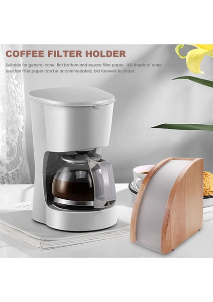 1 Adet Kahve Filtresi Tutucu Kağıt Filtre Depolama Standı Dağıtıcı Cafe Ev Için (Yurt Dışından)