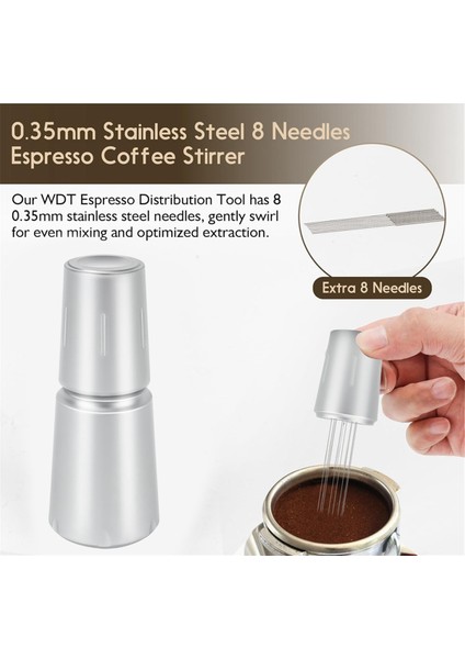 Wdt Espresso Aracı Espresso Dağıtım Aracı, Barista Için Iğneler Espresso Kahve Karıştırıcı, Espresso Distribütörü Için (Yurt Dışından)