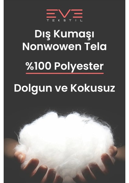 5 Adet Micro Silikon Elyaf Nonwovenyastık 50X70CM 700 gr