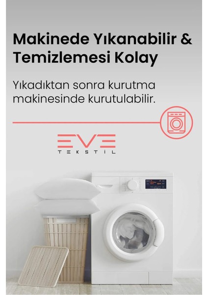 5 Adet Micro Silikon Elyaf Nonwovenyastık 50X70CM 700 gr