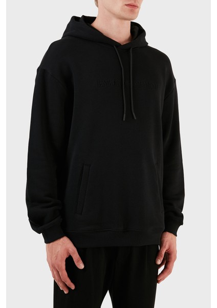 Pamuklu Regular Fit Kapüşonlu Sweat Erkek Sweat 6R1M7U 1J7DZ 0999 fırsatları