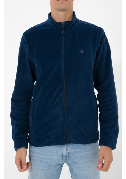 Tam Fermuarlı Polar Ceket N-Alimo - Lacivert modelleri