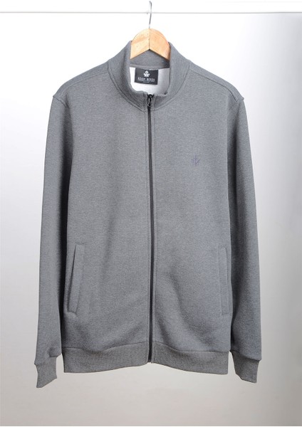 Dik Yaka Fermuarlı Sweatshirt N-Karianda - Antrasit