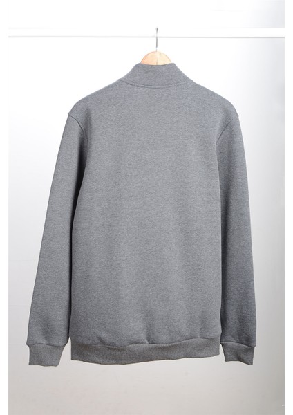 Dik Yaka Fermuarlı Sweatshirt N-Karianda - Antrasit fiyatları