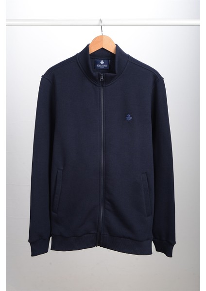 Dik Yaka Fermuarlı Sweatshirt N-Karianda - Lacivert