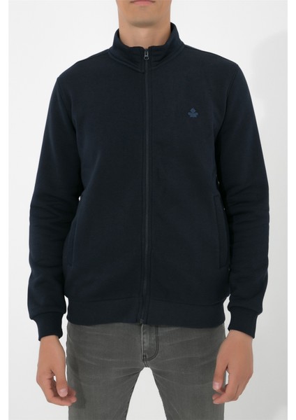 Dik Yaka Fermuarlı Sweatshirt N-Karianda - Lacivert modelleri