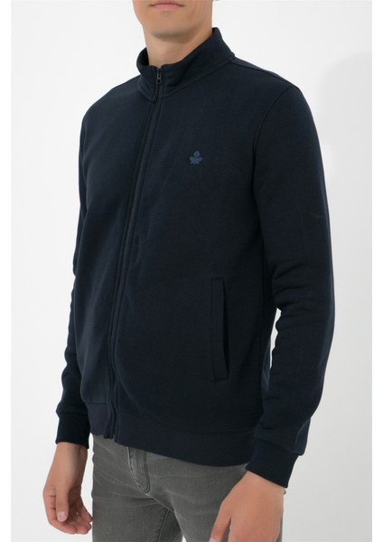 Dik Yaka Fermuarlı Sweatshirt N-Karianda - Lacivert indirimleri