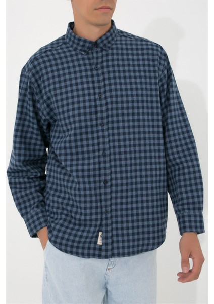 Oversize Oduncu Gömlek N-Bosquedor - İndigo modelleri