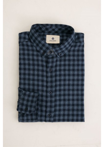 Oversize Oduncu Gömlek N-Bosquedor - İndigo indirimleri