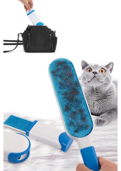 Deluxe Mucize Kedi Köpek Koltuk Kıyafet Halı Tüy Toplayıcı Fırça Set Premium Kalite