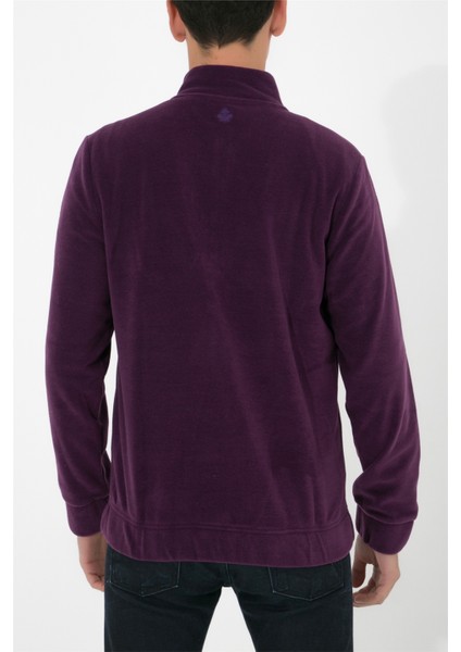 Yarım Fermuarlı Polar N-Cauno - Koyu Mor fırsatları