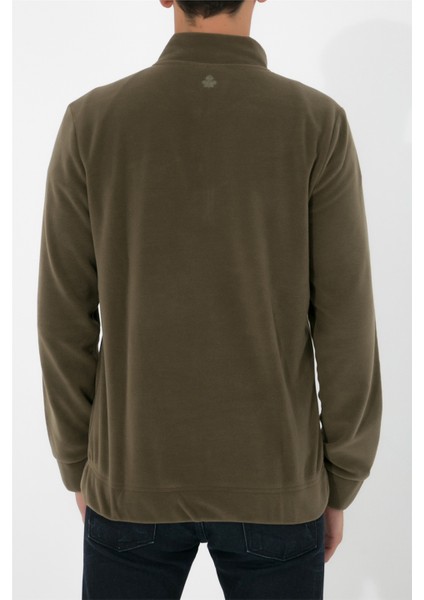 Yarım Fermuarlı Polar N-Cauno - Haki fırsatları