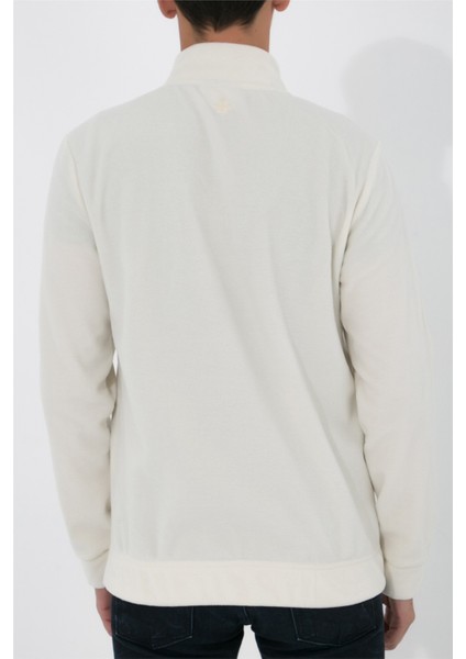 Yarım Fermuarlı Polar N-Cauno - Ekru fırsatları