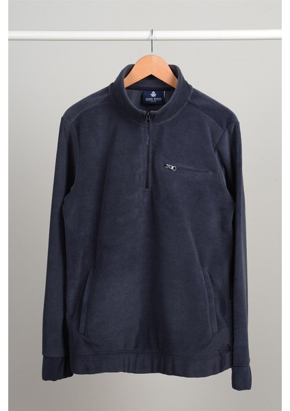 Yarım Fermuarlı Polar N-Cauno - Füme