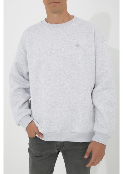 Oversize O-Yaka Sweatshirt N-Alinda - Açık Gri modelleri