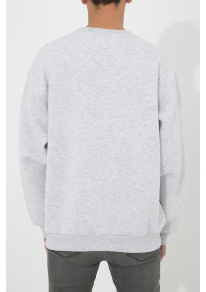 Oversize O-Yaka Sweatshirt N-Alinda - Açık Gri fırsatları