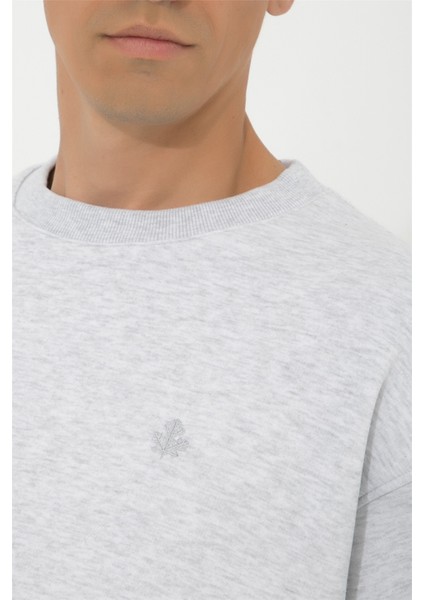 Oversize O-Yaka Sweatshirt N-Alinda - Açık Gri indirimleri