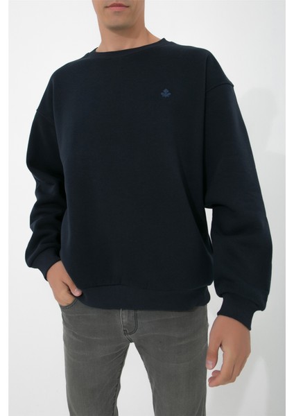 Oversize O-Yaka Sweatshirt N-Alinda - Lacivert modelleri