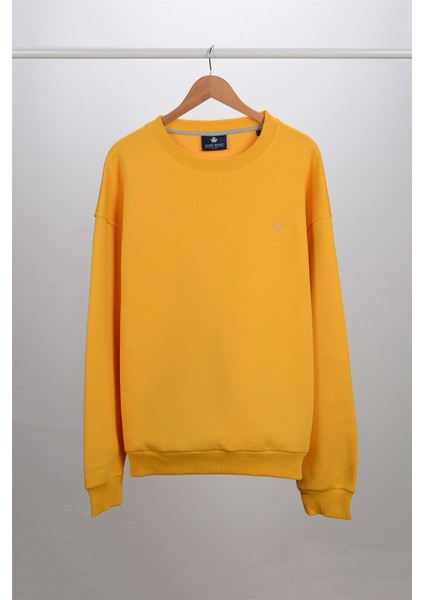 Oversize O-Yaka Sweatshirt N-Alinda - Sarı