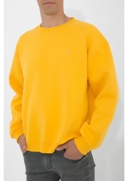 Oversize O-Yaka Sweatshirt N-Alinda - Sarı modelleri