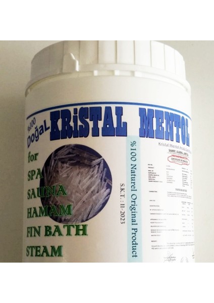 Kozmetik Doğal Kristal Mentol Jumbo Boy 2 kg KRSTLMNTL2KG