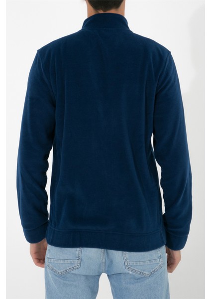 Tam Fermuarlı Polar Ceket N-Alimo - Lacivert fırsatları