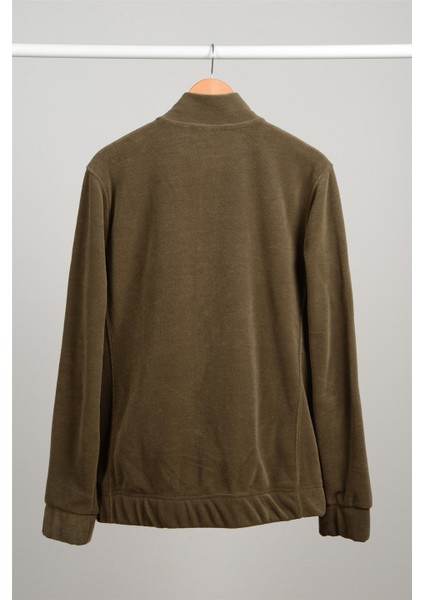 Tam Fermuarlı Polar Ceket N-Alimo - Haki fiyatları