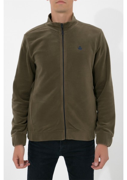 Tam Fermuarlı Polar Ceket N-Alimo - Haki modelleri