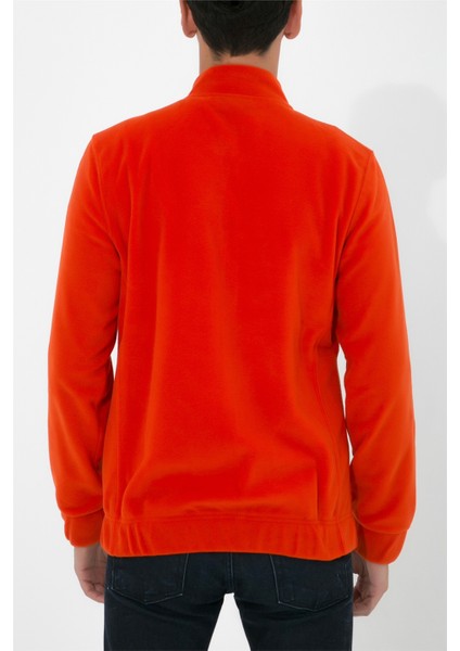 Tam Fermuarlı Polar Ceket N-Alimo - Turuncu fırsatları