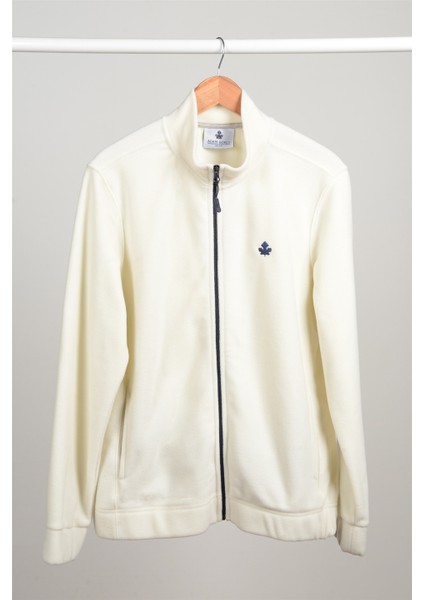 Tam Fermuarlı Polar Ceket N-Alimo - Ekru