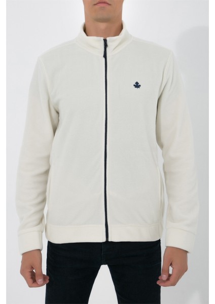 Tam Fermuarlı Polar Ceket N-Alimo - Ekru modelleri