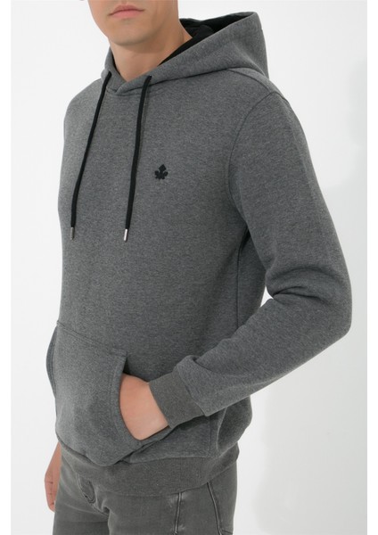 Kapüşonlu Sweatshirt N-Siangela - Antrasit indirimleri