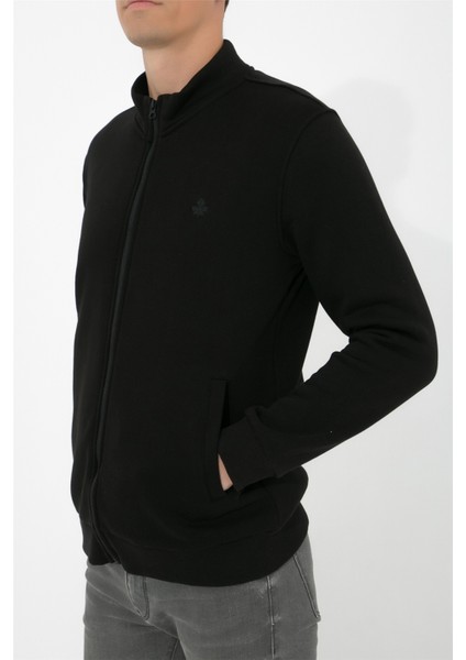 Dik Yaka Fermuarlı Sweatshirt N-Karianda - Siyah indirimleri