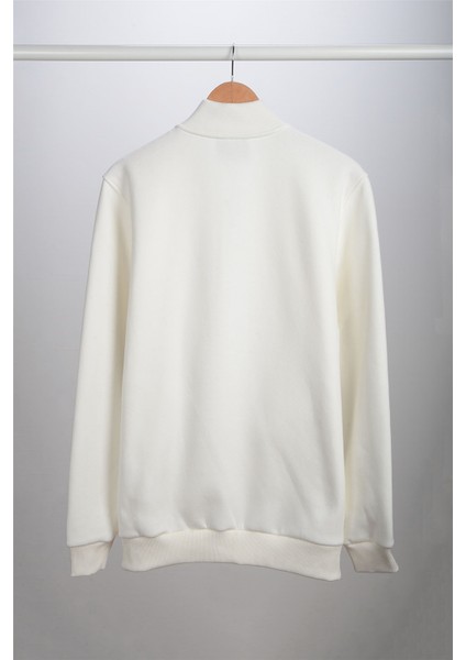 Dik Yaka Fermuarlı Sweatshirt N-Karianda - Ekru fiyatları