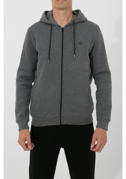 Fermuarlı Kapüşonlu Sweatshirt N-Halicarna - Antrasit modelleri