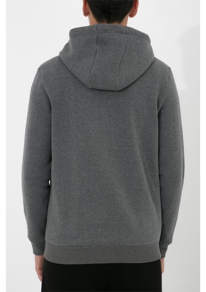 Fermuarlı Kapüşonlu Sweatshirt N-Halicarna - Antrasit fırsatları